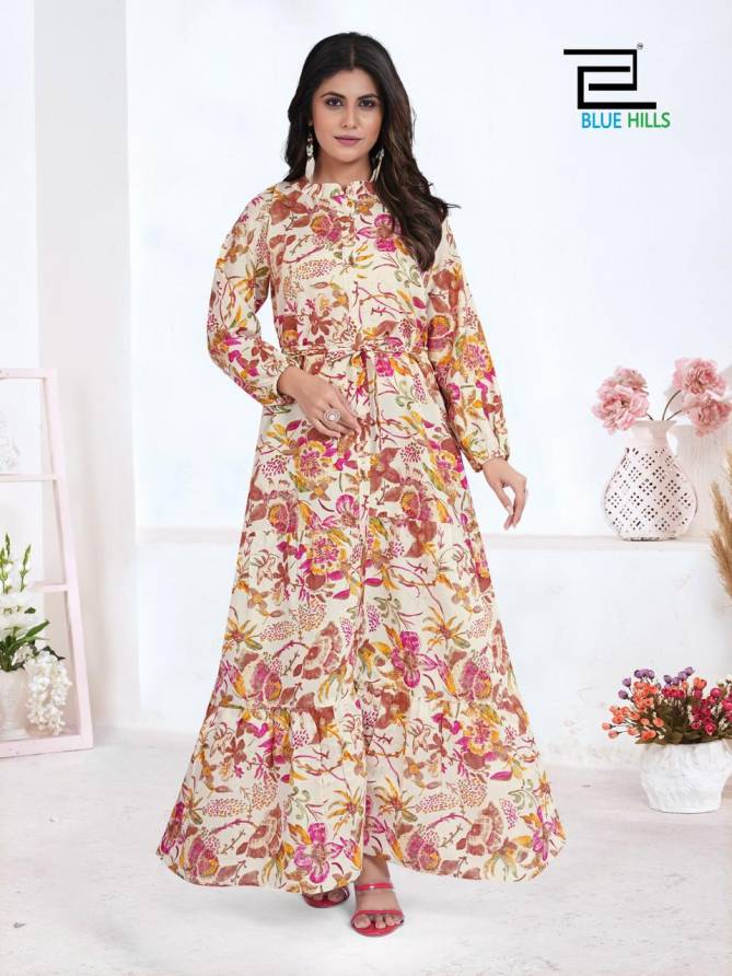 Feel Good By Blue Hills Modal Printed Gown Catalog